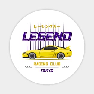 Racing Legend Yellow Supra mk4 JDM Magnet